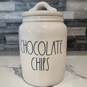 SOLD Rae Dunn chocolate chips baby canister